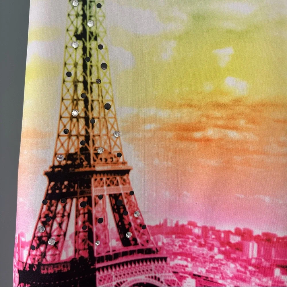 Eiffel Tower sparkly rainbow Dress